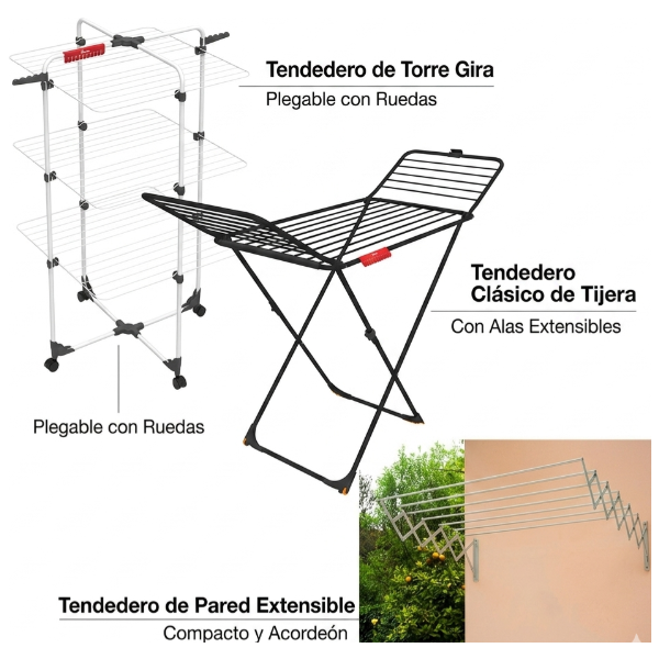 Tendederos de Ropa y Accesorios