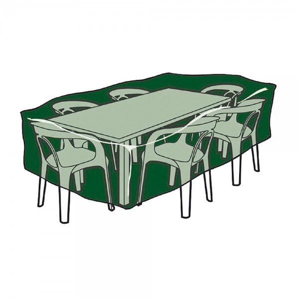 Funda de protección, cubre mesa y sillas, 79 x 130 x 71 cm, 100 g/m²