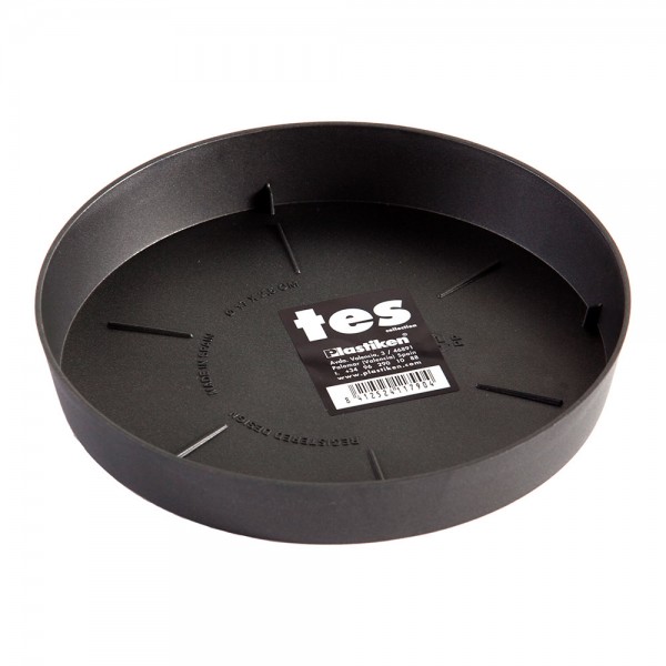 Plato de inyección antracita ø17 cm (pack 6 unidades)
