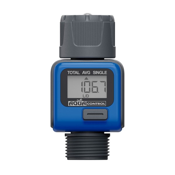 Medidor de caudal de agua digital conexión rh ¾ pulg