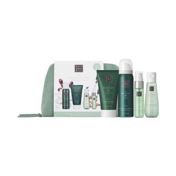 Rituals the ritual of jing crema corporal 4ml + gel de baño limpiador 50ml + aceite corporal aceite corporal + spray