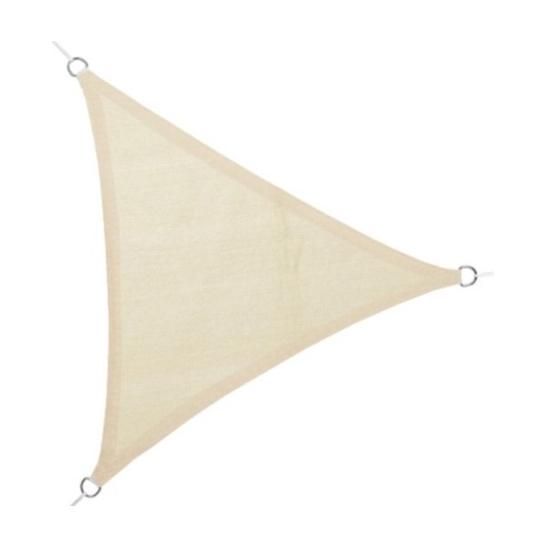 Toldo vela triangular beige 5 x 5 x 5 m