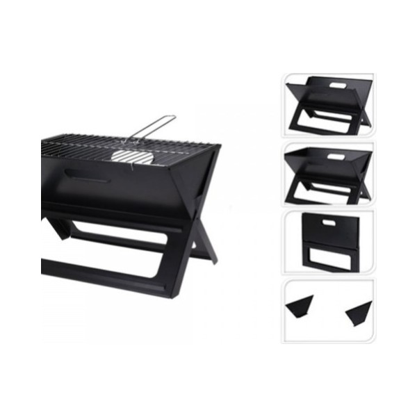 Barbacoa plegable en forma de x
