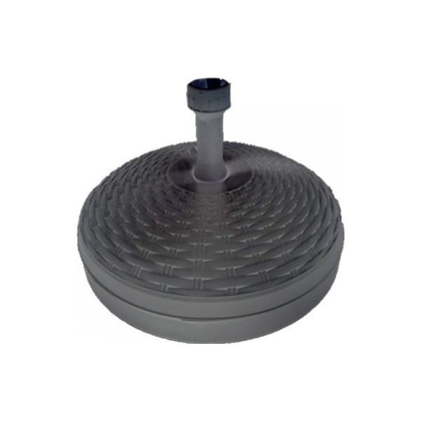Base de parasol 20 l color: negro ø46x15cm ipae progarden (pack 3 unidades)