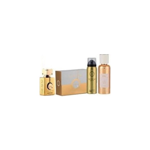 Armaf club de nuit milestone eau de parfum 130gr vaporizador + hair mist 55ml + jabon 1u + spray corporal perfumado 50ml vaporizador